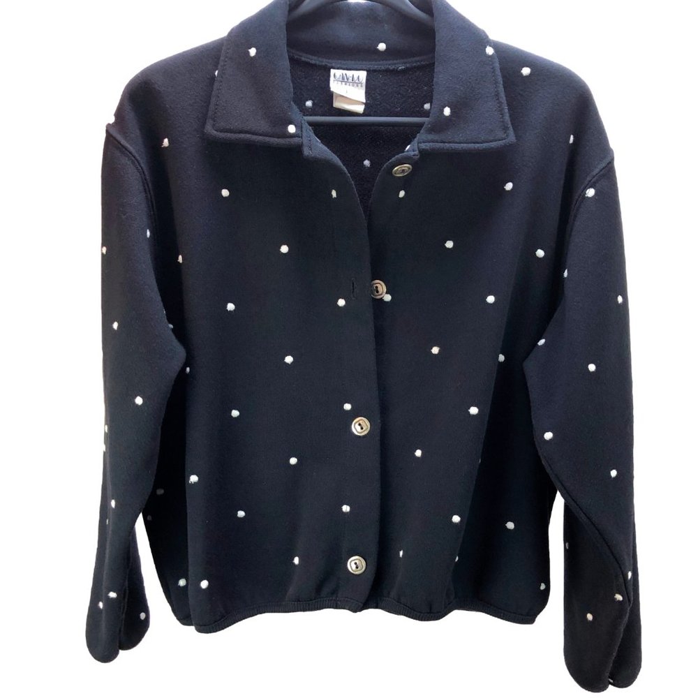 Jacket with stitched thread polka dots - SZ M